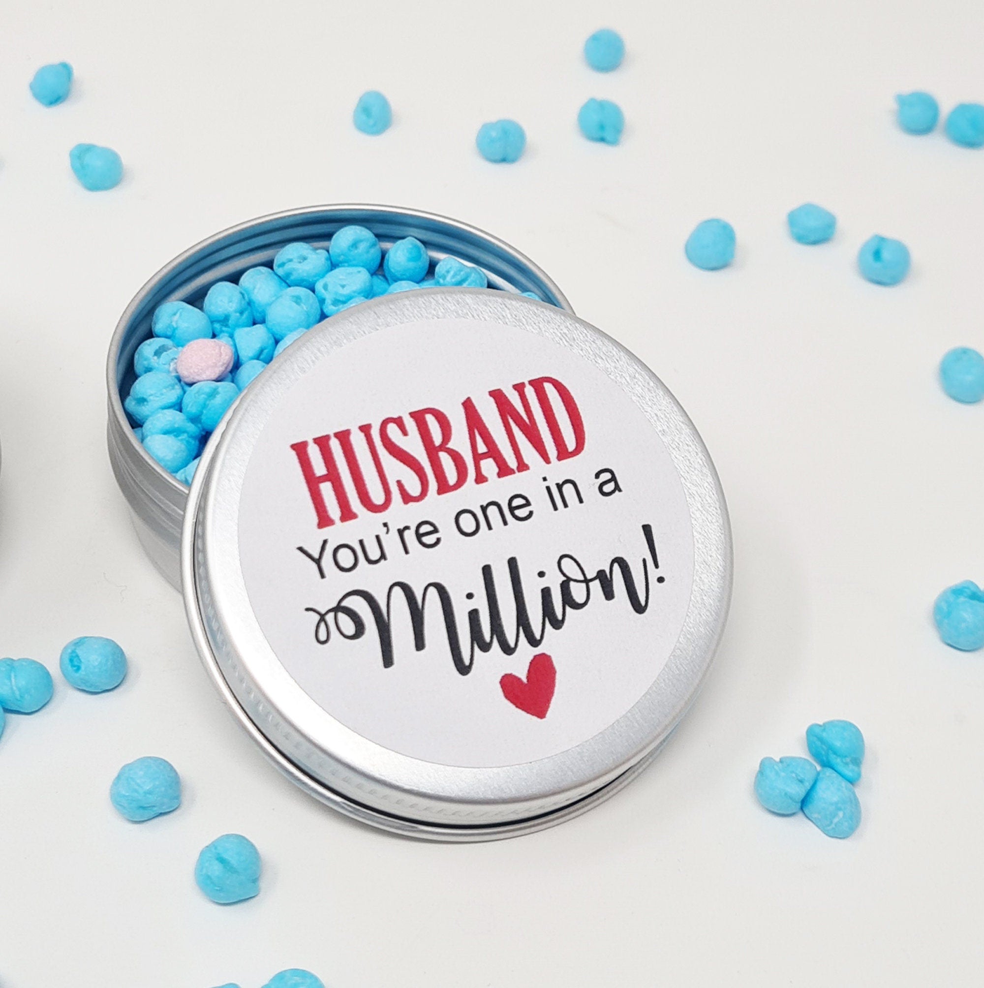 You&#39;re One In A Million Boyfriend - Novelty Sweets - Thank You, Happy Birthday, Valentines, Wedding - Blue / Pink One in a million sweet