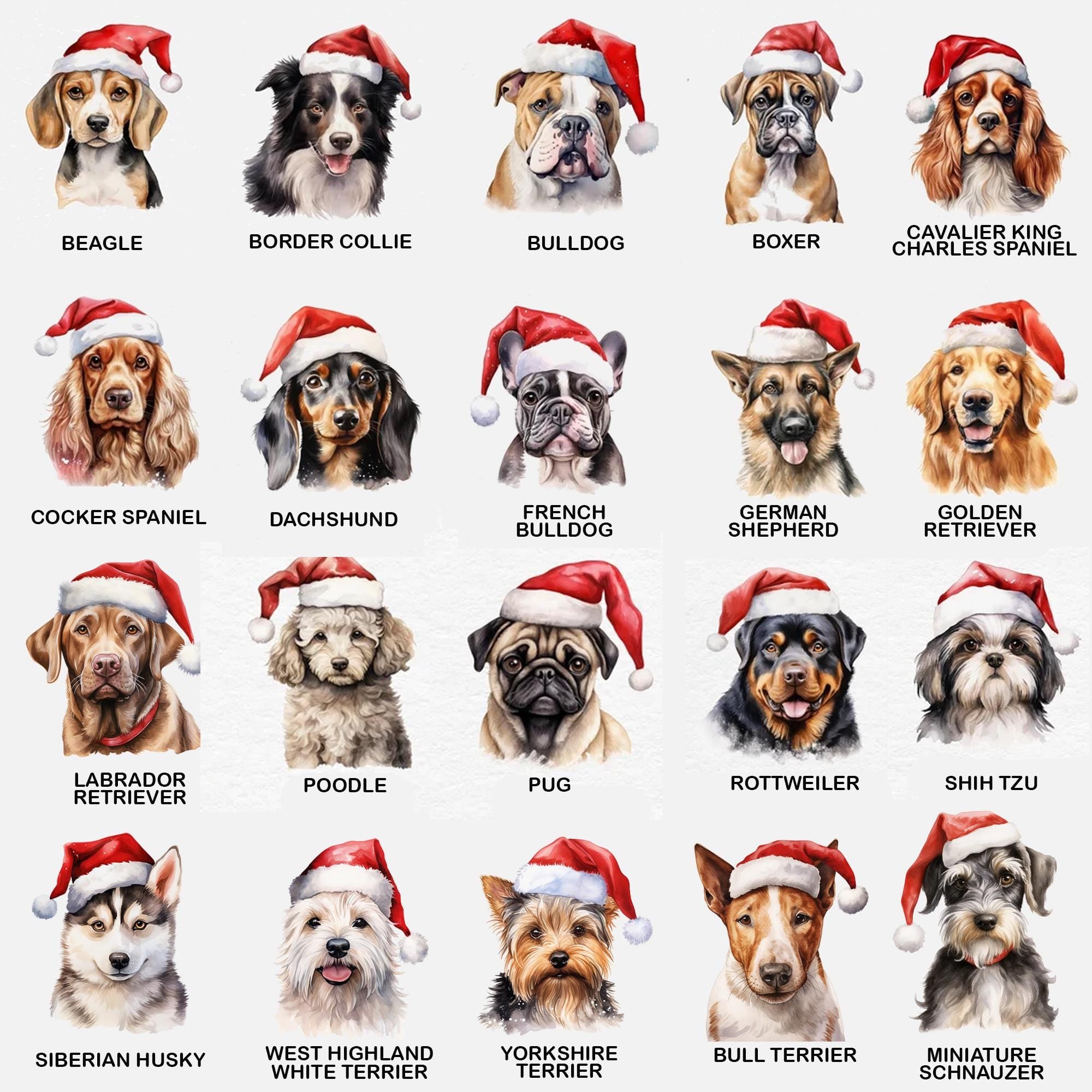 ANY DOG BREED -Dog Christmas Gift - Personalized Box Of Treats - Xmas Gift Box - Puppy Doggy Christmas Present Doggy Treats Beagle Border Collie Boxer Bulldog King Charles Cocker Spaniel Dachshund French Bulldog
German Shepherd Golden Retriever