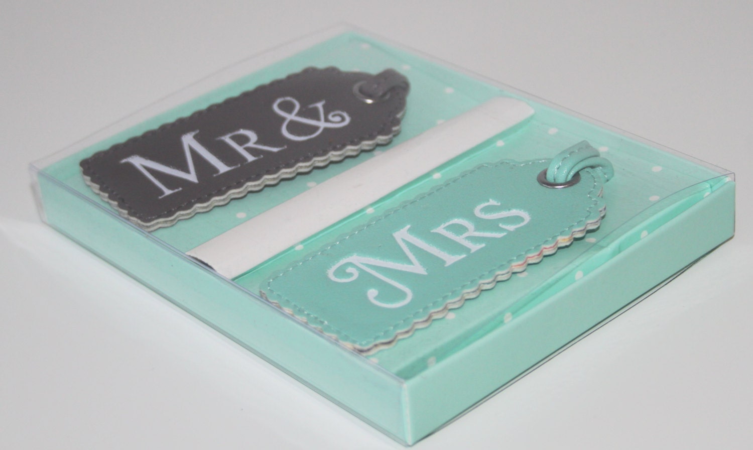 Mr and Mrs Luggage Tags Wedding gift honeymoon Bridal present