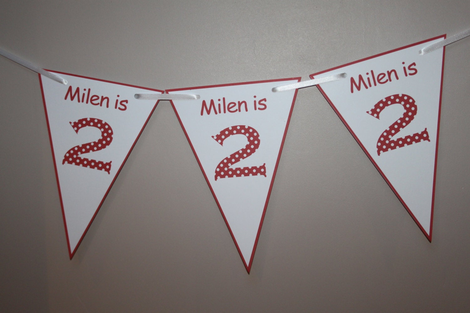 Personalised Birthday Bunting  Banner Party Decoration 1st 2nd 3rd 4th Birthday