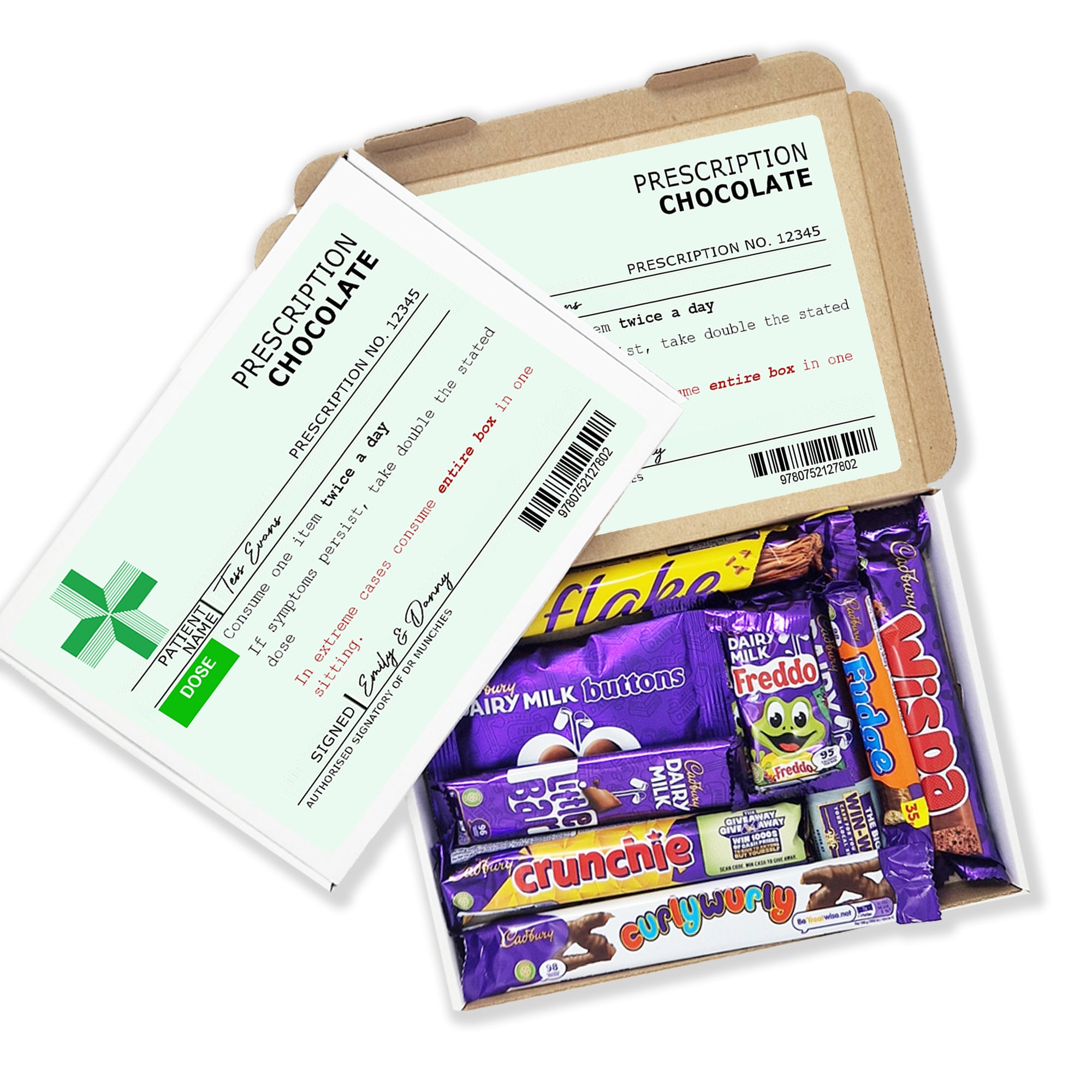 Chocolate Gift Box - 10 Full Size Bars - Funny Gift For Chocolate Lovers Christmas Birthday Get Well Soon Recovery Hamper Selection