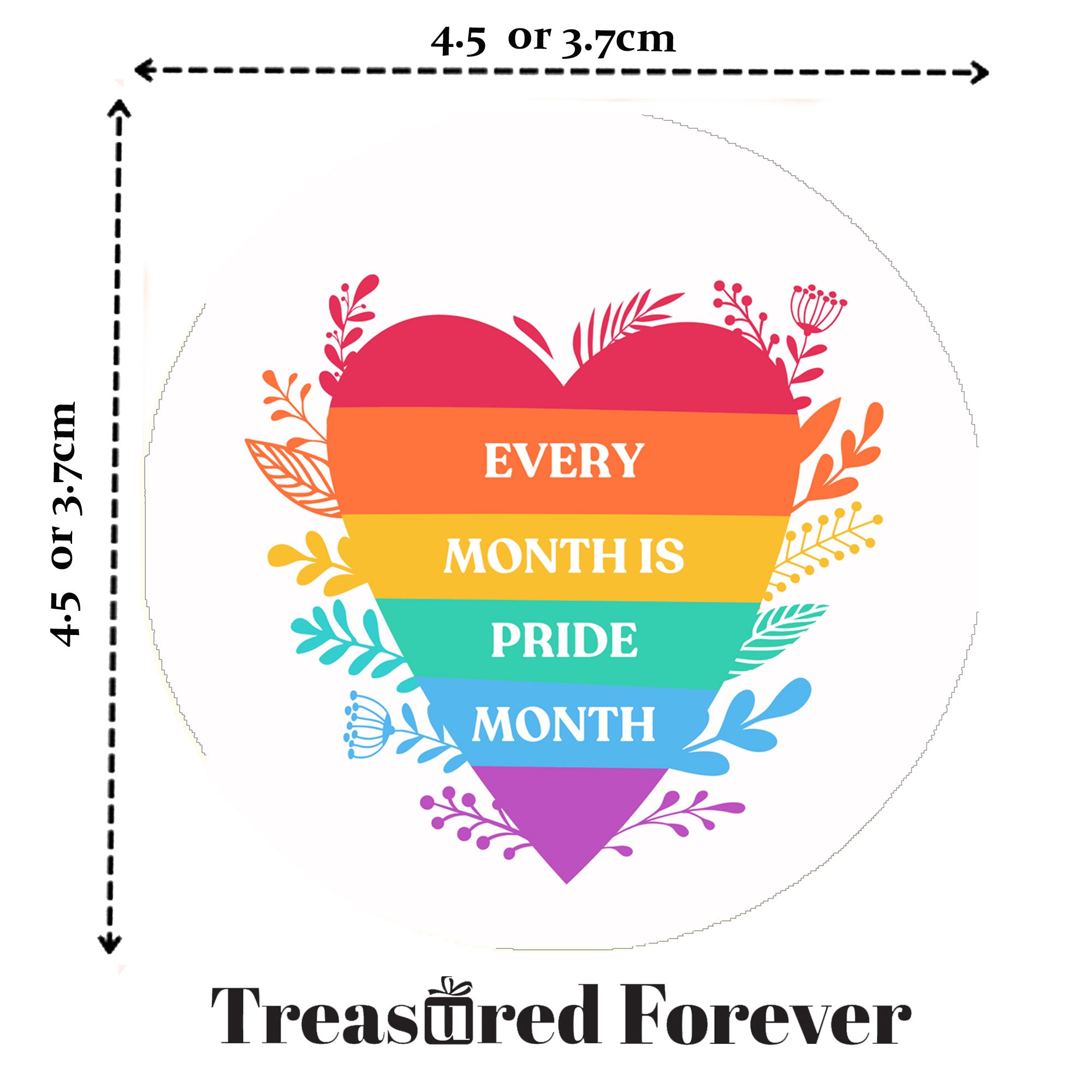 Rainbow Pride Stickers | LGBT Love Is Love Party Decorations | Various Designs
